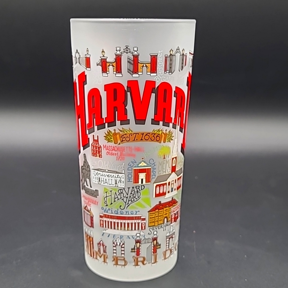Harvard University Catstudio Glass Collegiate Licensed Product